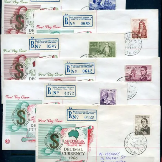 1966 (14th Feb) Decimal Currency 1c to 4c QEII, ...