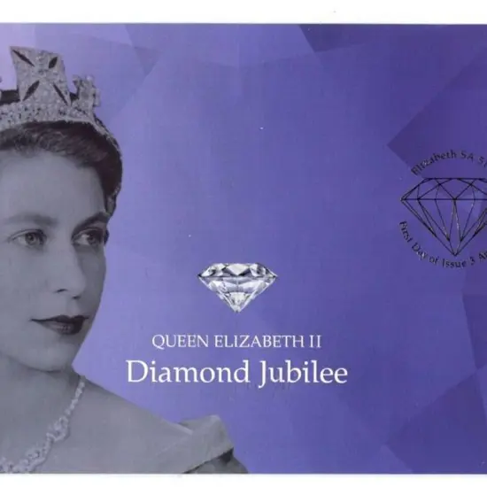 2012 (3rd Apr) QEII Diamond Jubilee Gold Stamp FDC ...