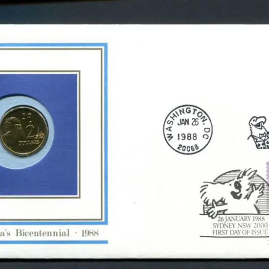 1988 (26th Jan) Aust Bicentennial with 1988 $2 ...