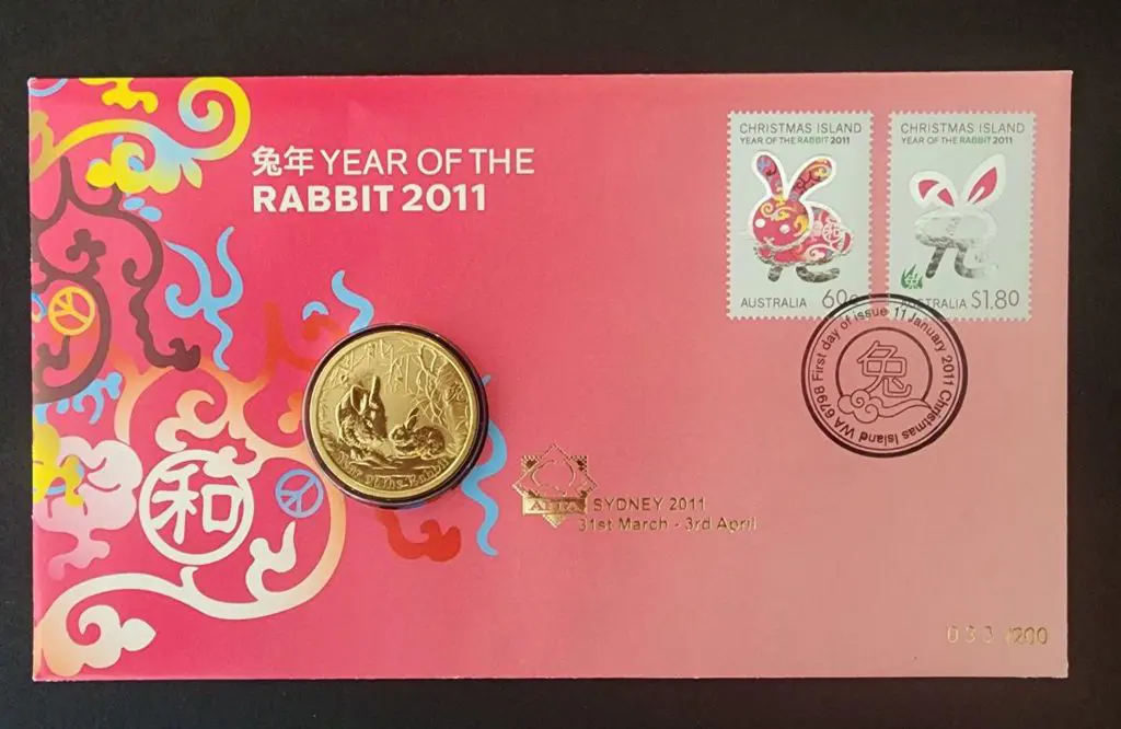 2011 (11th Jan) Year of the Rabbit with Perth Mint ... Image 1++