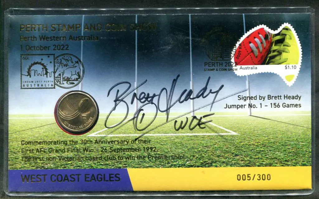 2022 (1st Oct) West Coast Eagles AFL 30th Anniv of ... Image 1++