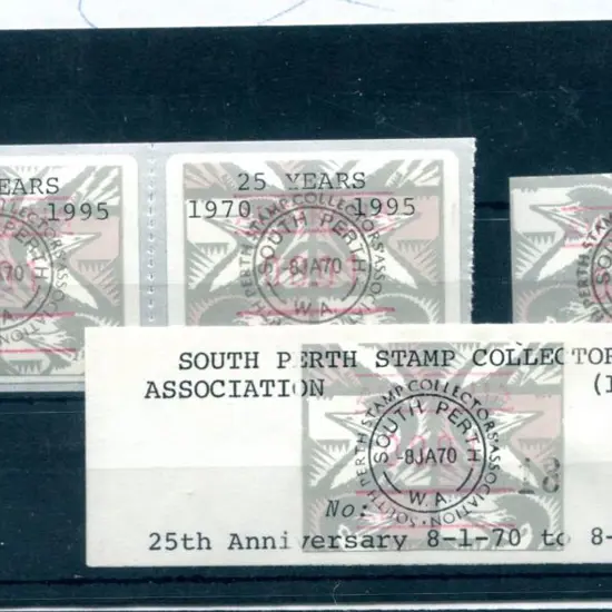 1995 00.01 Emu paper with "25 YEARS 1970-1995" ...