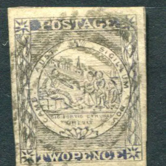 1856 2d ultramarine Sydney View plate III (bale ...