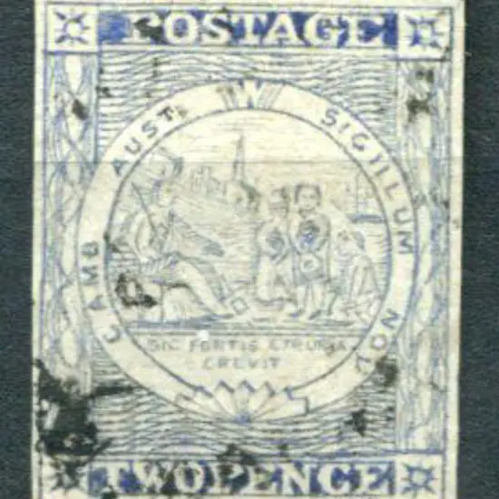 1851 2d Sydney View plate V ("pearl in fan"). ...