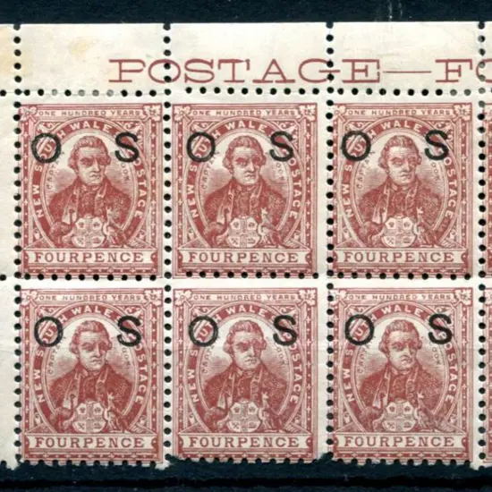 1888 4d purple-brown, perf. 11x12, ovptd "OS" in ...