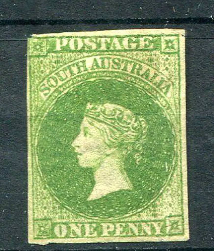 1858/59 1d yellow-green with clear margins, ... Image 1++