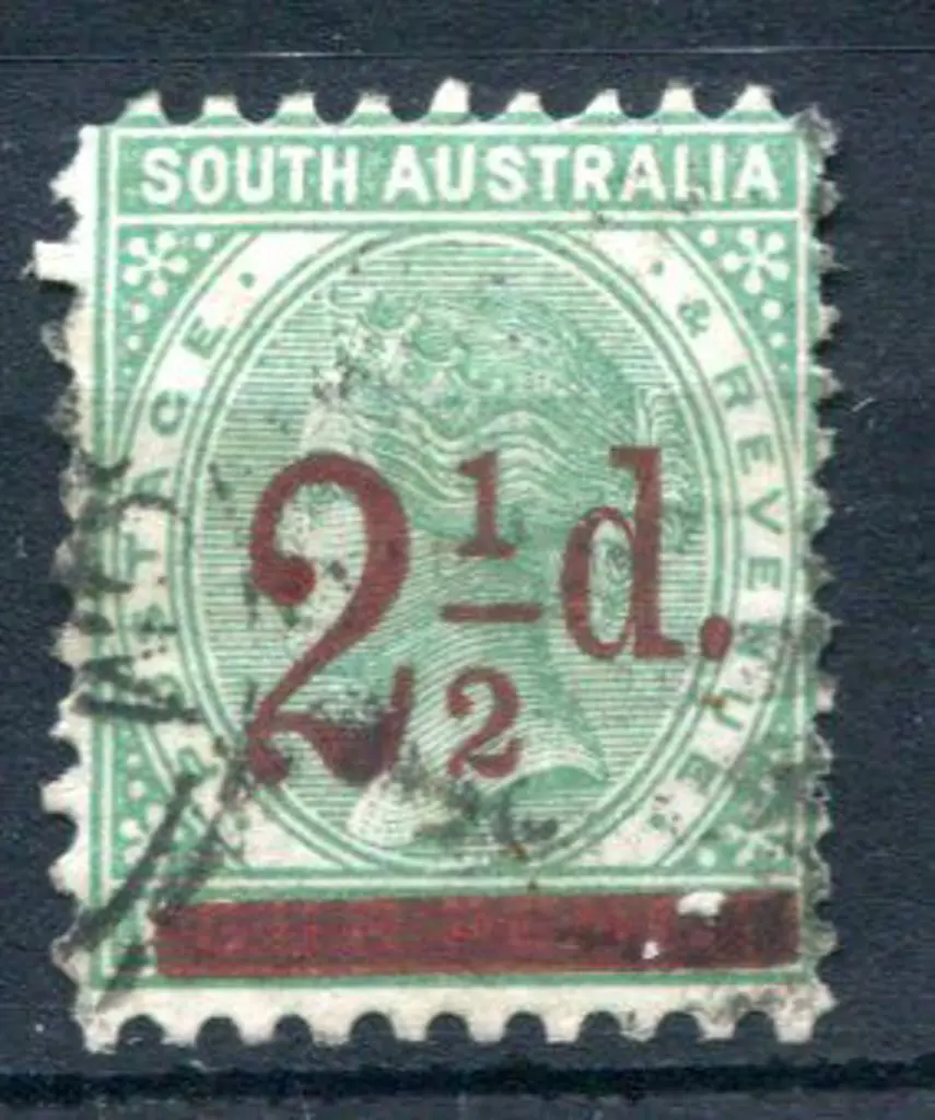 1891/93 2½d on 4d pale green, perf.10 on 3 sides & ... Image 1++
