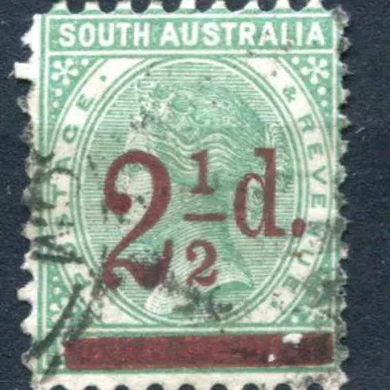 1891/93 2½d on 4d pale green, perf.10 on 3 sides & ...