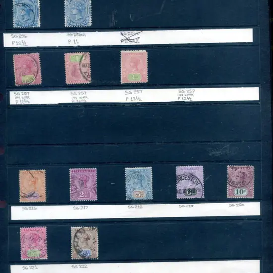 1892 to 2/6 good to F/U (Cat. £65), 1906/09 9d ...