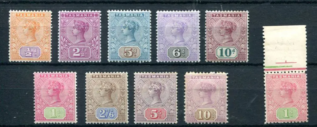 1892/99 QV set to 10/- MLH, the latter with hinge ... Image 1++