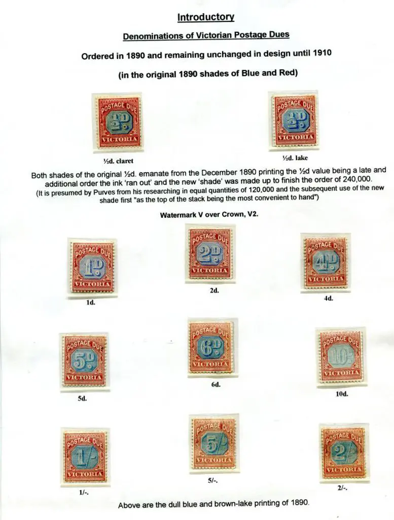1890/94 PD's to 5/- incl both shades of ½d & dull ... Image 1++