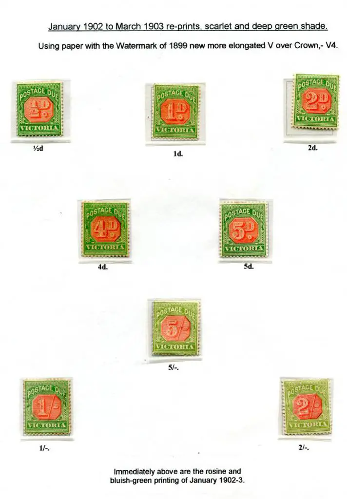 1902/03 PD Reprints using 1899 wmk (new more ... Image 1++