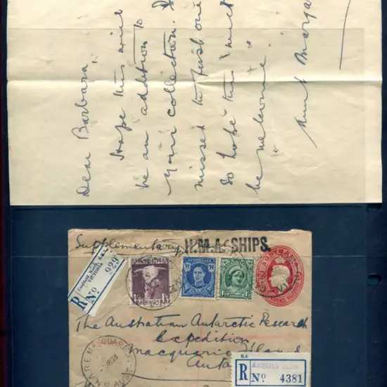 1948 (25th Feb) KGVI 2½d PSE uprated with 1/3d ...