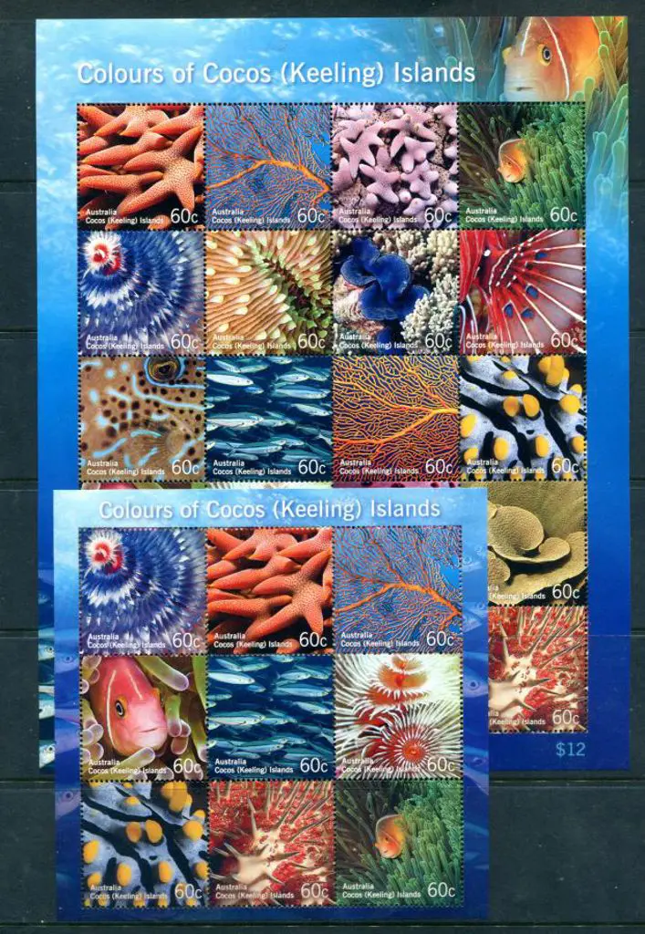 2011 "Colours of Cocos" embellished M/S that was ... Image 1++