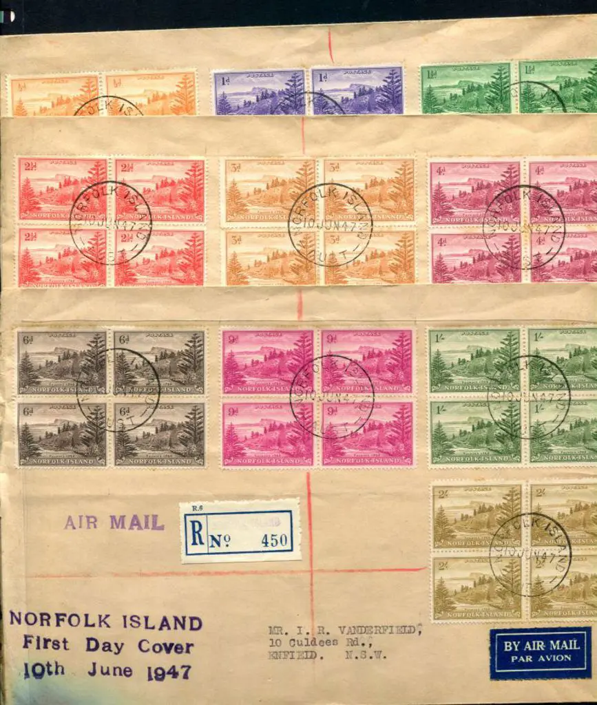 1947 (10th June) ½d to 2/- Ball Bay set of 12 in ... Image 1++