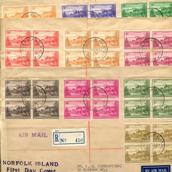 1947 (10th June) ½d to 2/- Ball Bay set of 12 in ...