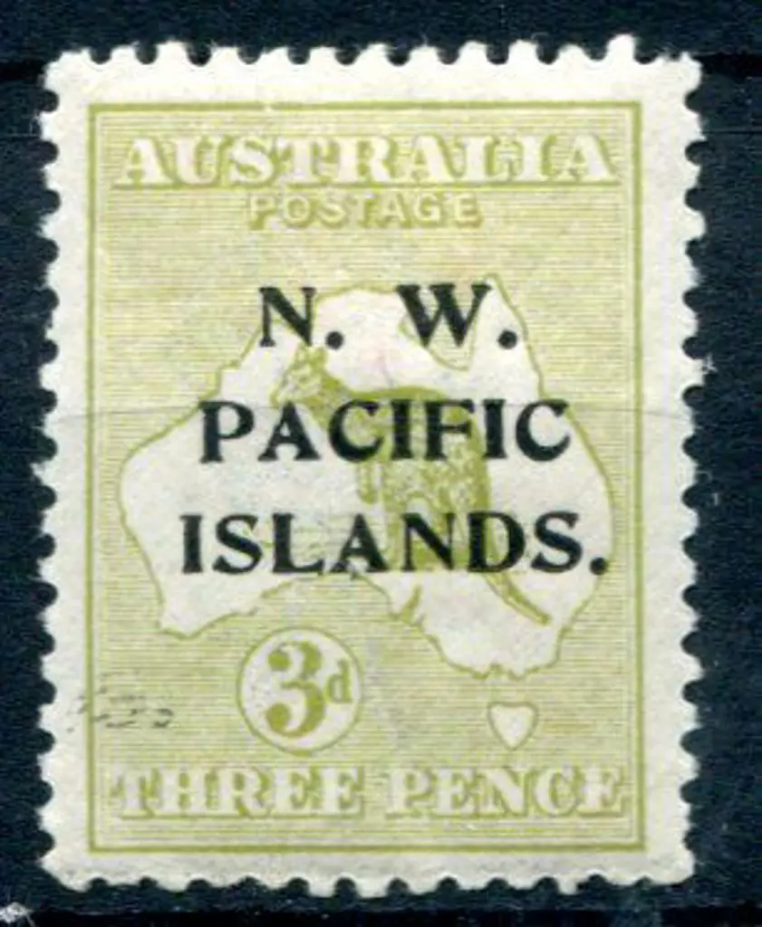 1918/22 3d pale olive-green Die I, 3rd wmk with ... Image 1++