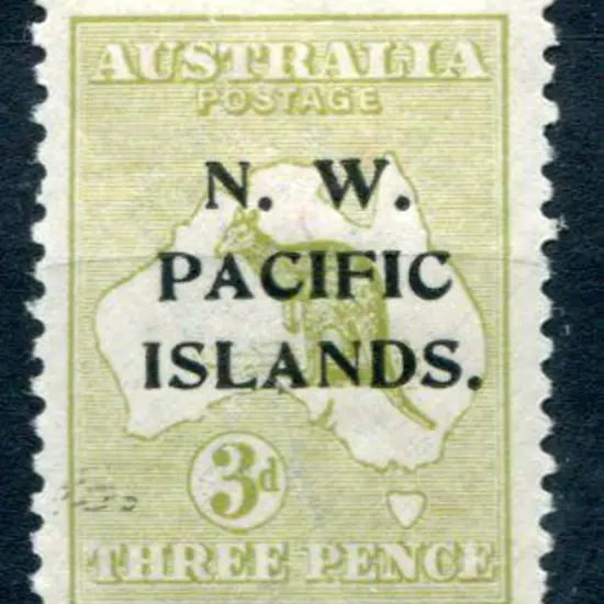 1918/22 3d pale olive-green Die I, 3rd wmk with ...