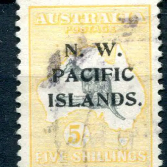 1918/22 5/- grey & pale yellow with Duty plate ...