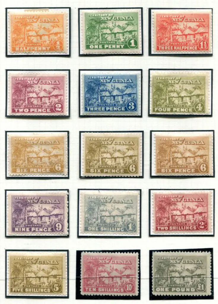 1925 ½d to £1 Huts incl all 6d shades neatly ... Image 1++