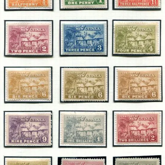 1925 ½d to £1 Huts incl all 6d shades neatly ...