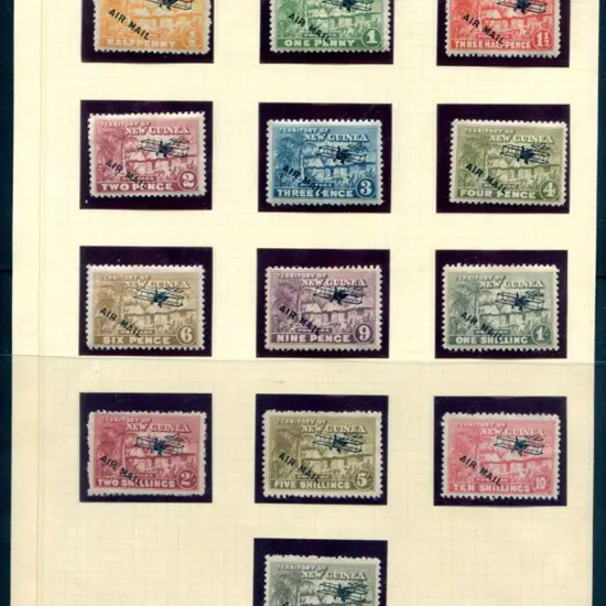 1931 Huts ovptd "AIR MAIL" set to £1. MLH with the ...