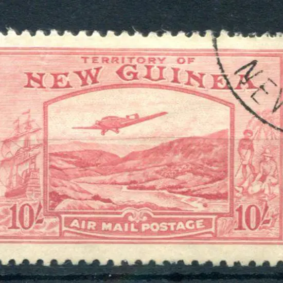 1939 10/- pink Bulolo Goldfields Airmail. Fine ...