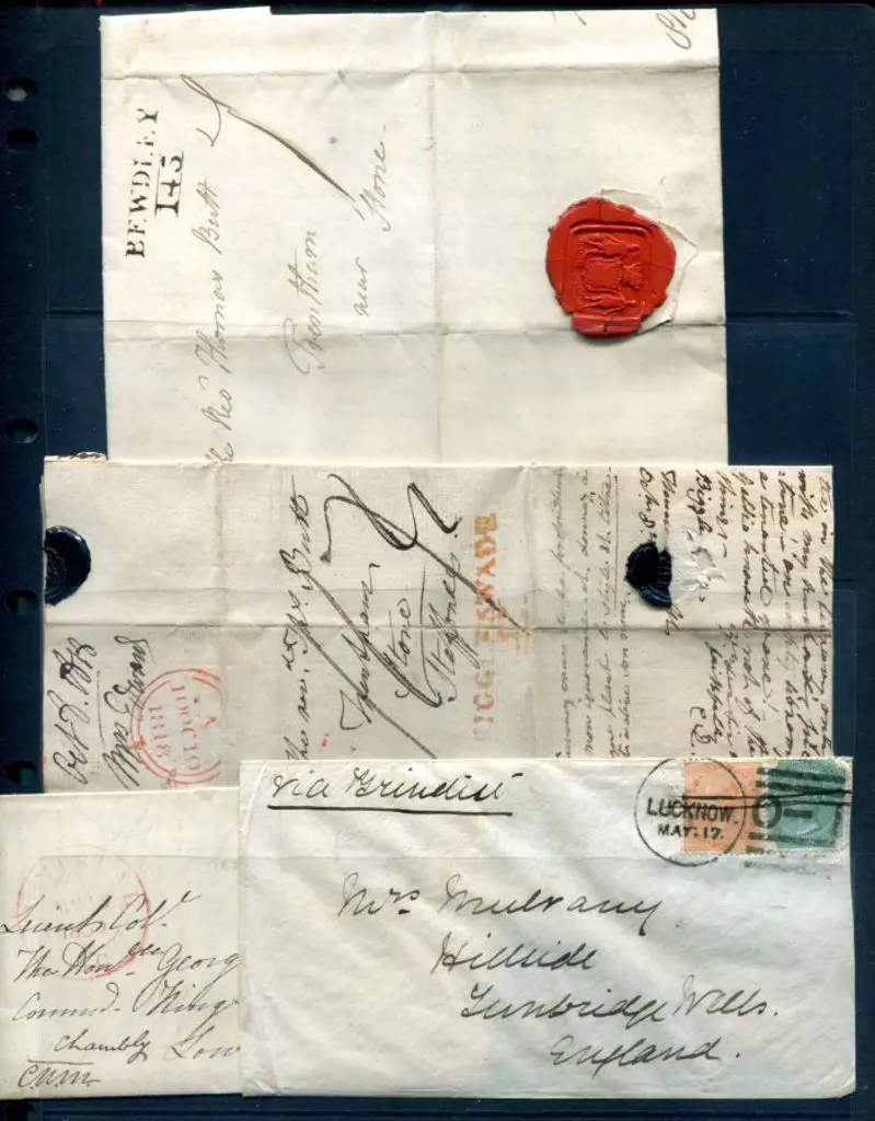 1818 entire with BIGGLES1wade h/s in red & 1818 ... Image 1++