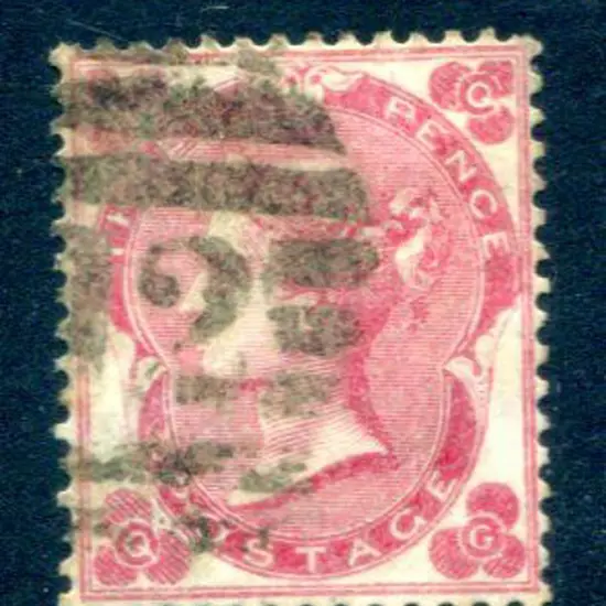 1862 3d bright carmine-rose QV with inverted ...