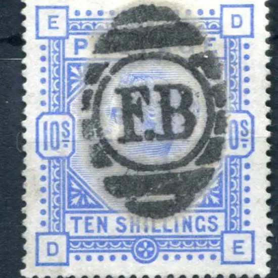 1883/84 10/- ultramarine. Fine used with bold ...