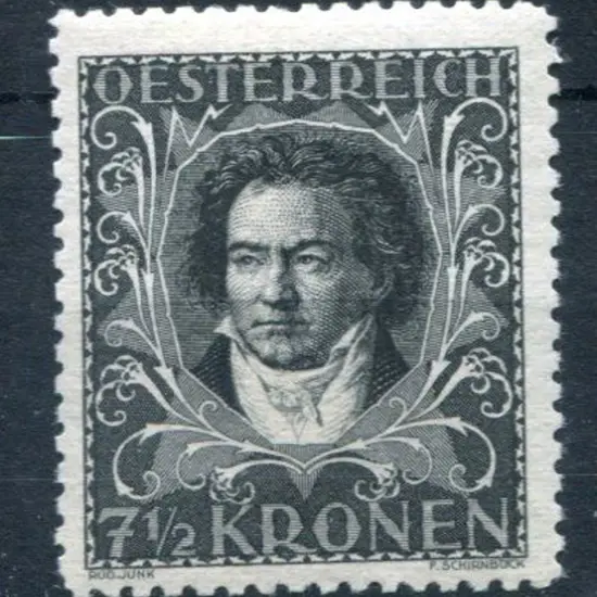 Austria 1922 7½k Musicians' Fund, perf.11½. Fine ...