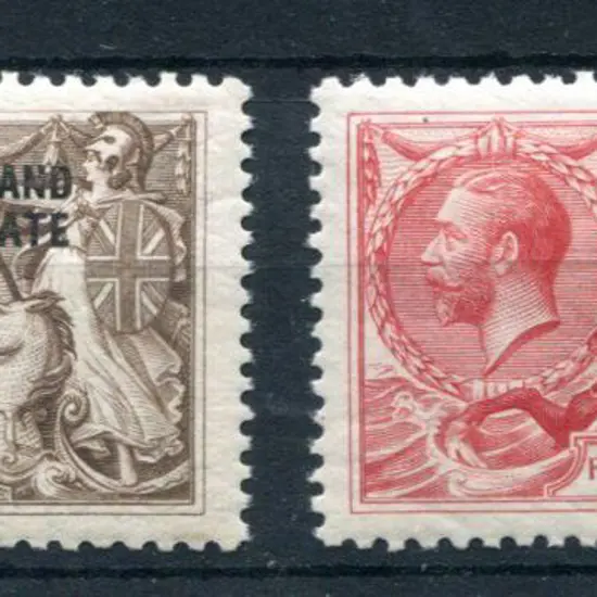 Bechuanaland 1920/23 2/6d & 5/- Seahorses from BW ...