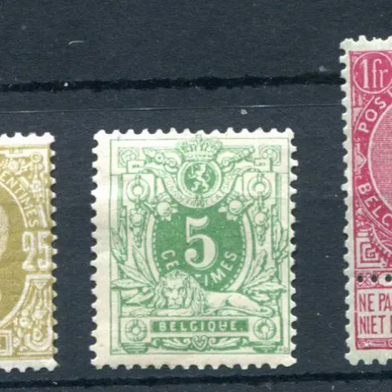 Belgium 1869/78 25¢ bistre (light crease), 1884/88 ...