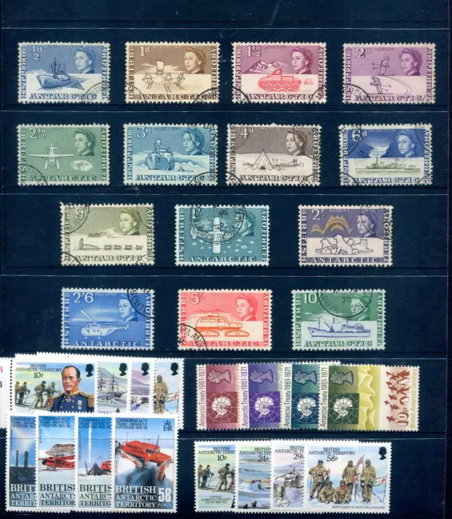 British Antarctic Territory 1963 QEII defins to ... Image 1++