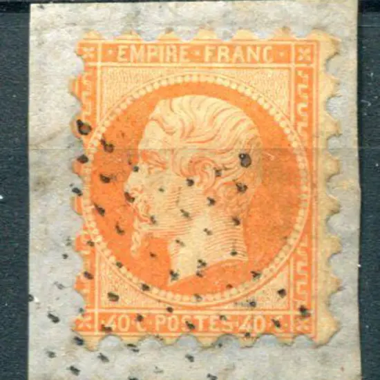 France 1861 40¢ Napoleon III unofficial perf.7. ...