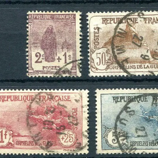 France 1926 War Orphans Fund set of 4. Fine used. ...