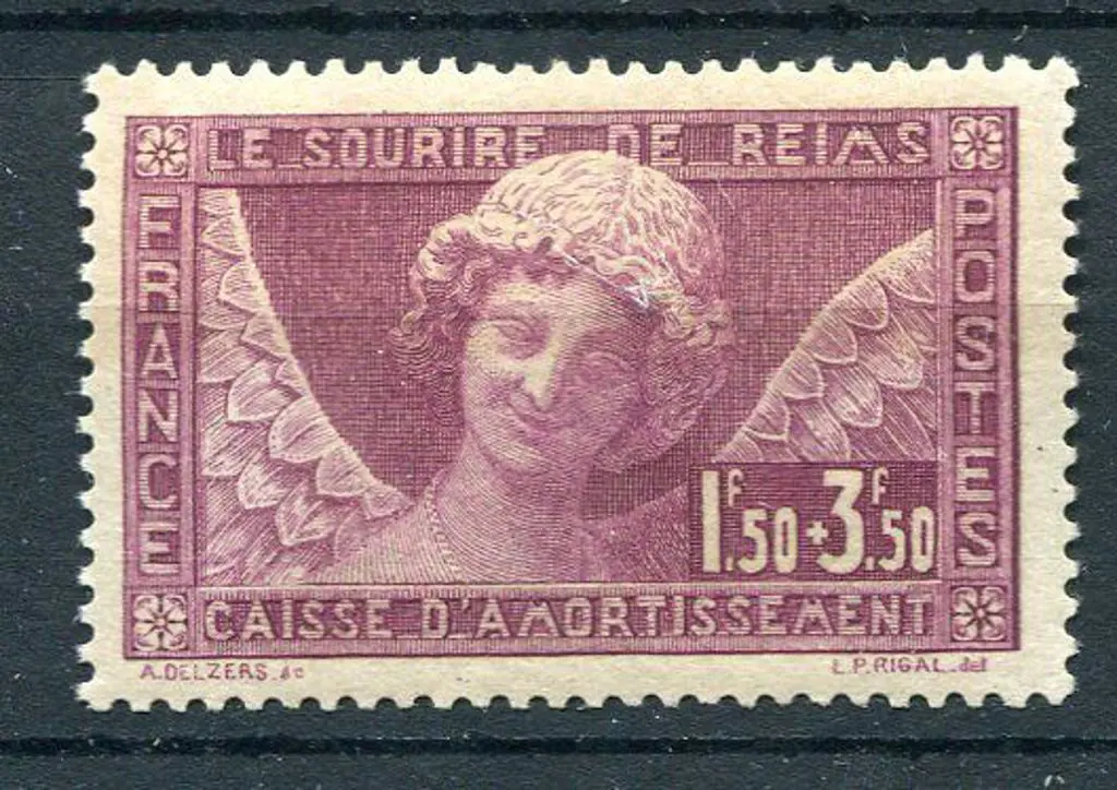 France 1930 1f50 reddish purple "Le Saurire de ... Image 1++