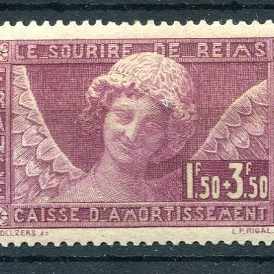 France 1930 1f50 reddish purple "Le Saurire de ...
