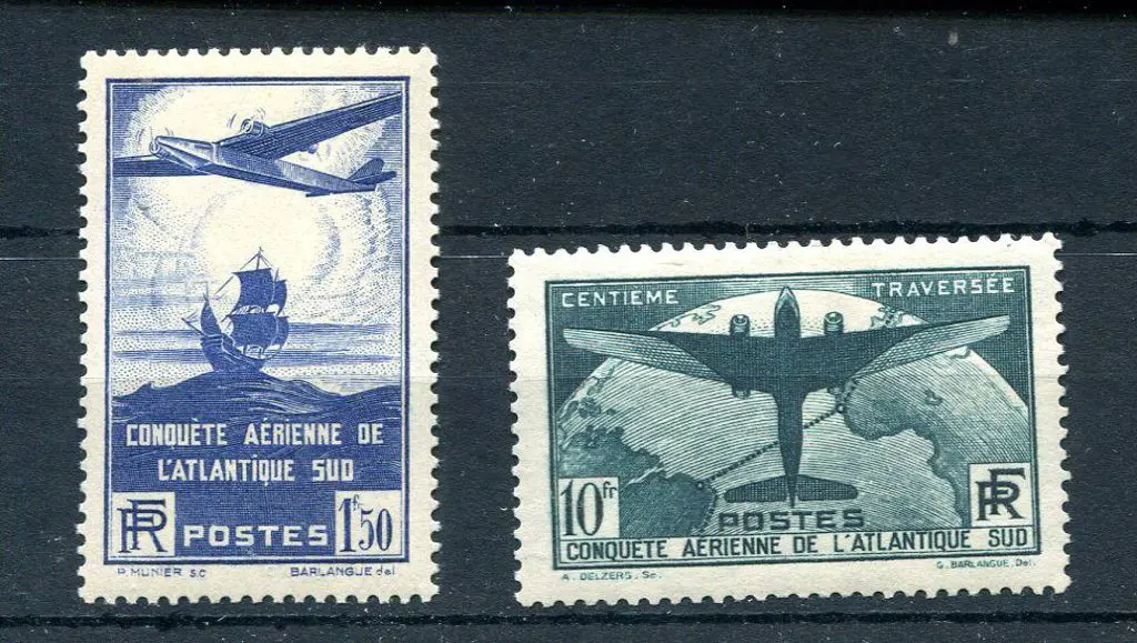 France 1936 100th flight between France & South ... Image 1++