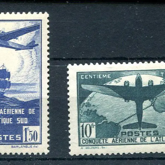 France 1936 100th flight between France & South ...