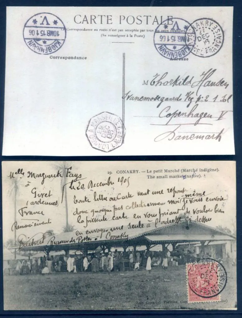 French Guiana 1905 (27th Dec) "CONAKRY - Le petit ... Image 1++