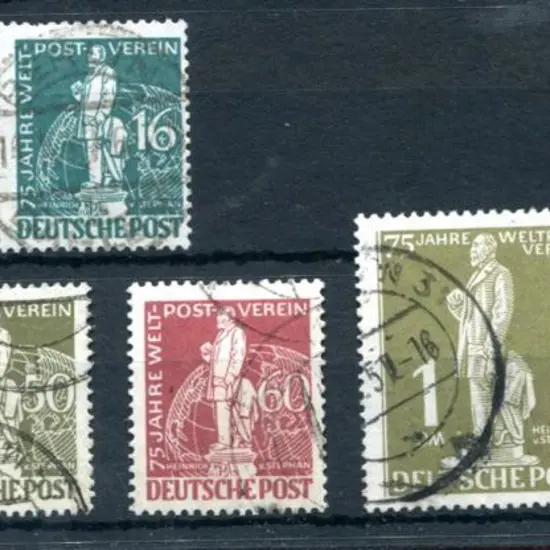 Germany-West Berlin 1949 16pf, 1Dm & 2Dm UPU. Good ...
