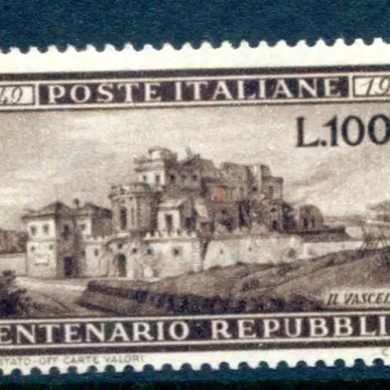Italy 1949 100l Roman Republic Centenary. Fine MUH ...