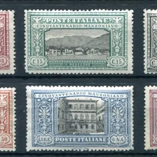 Italy 1923 Manzoni set of 6. Fine MUH with vg ...