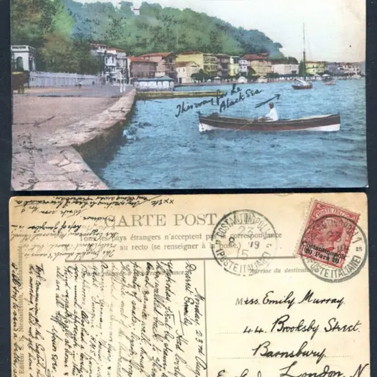 Italy-P.O's Abroad 1915 (8th Aug) "Constantinople ...