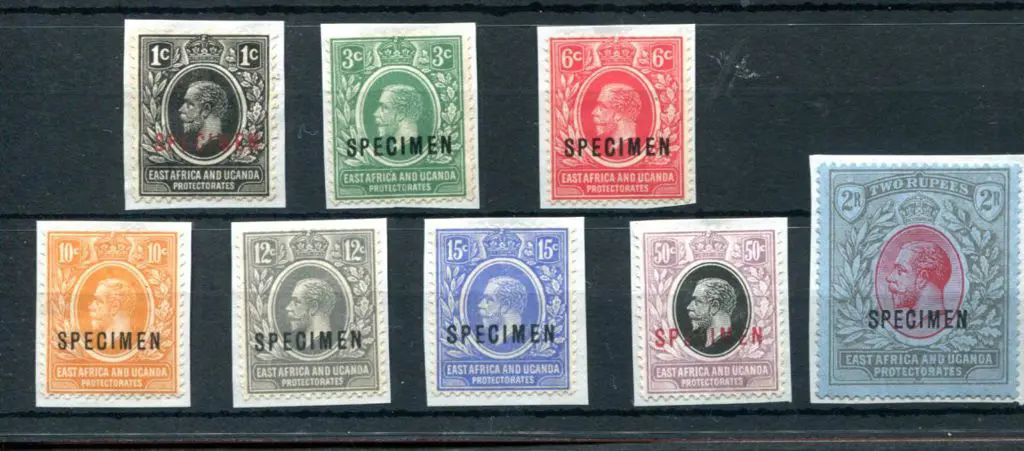 Kenya, Uganda & Tanganyika 1912/21 1¢ to 15¢ plus ... Image 1++