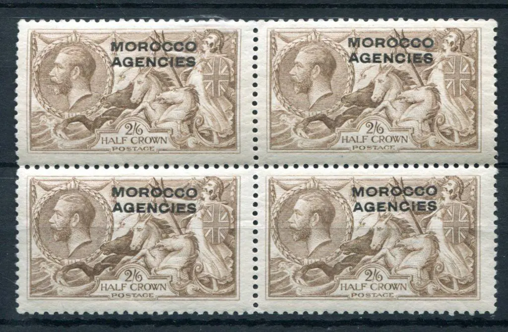 Morocco Agencies 1914/31 2/6d yellow-brown ovptd ... Image 1++
