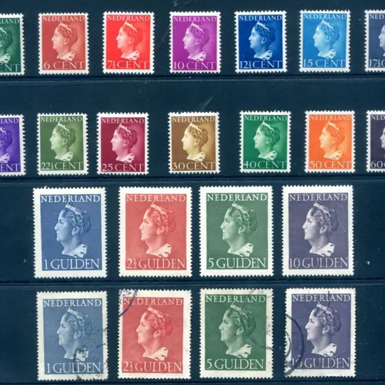Netherlands 1940/47 5c to 10G Queen Wilhelmina ...