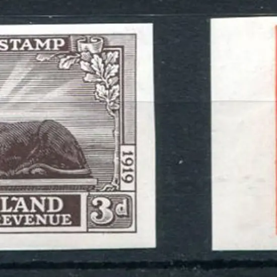 New Zealand 1920 3d & 1/- Victory in left marginal ...