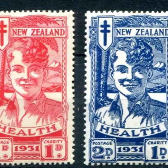 New Zealand 1931 1d & 2d "Smiling Boys". MLH with ...